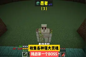 愚者（3）:收集各种强大灵魂，挑战第一个BOSS#我的世界 #游戏