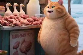 胖猫在南极买鹅肉，还没吃上又被截胡了#上热门话题🔥🔥🔥 #记录猫咪日常  #猫咪的迷惑行为#萌宠出道计划 #会做饭的猫