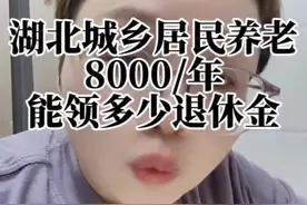 按湖北2025年最高档8000年，交满15年！60岁以后能领取多少钱？今天来跟你算个帐…#养老保险#居民养老