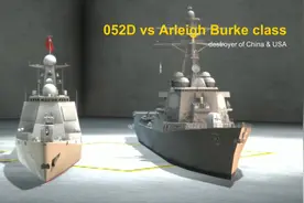 052D和阿利伯克级驱逐舰的对比#大国重器#军迷发烧友视频封面
