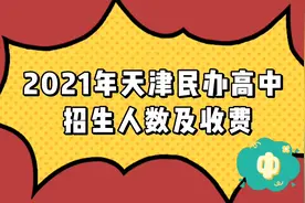 2021年天津民办高中招生人数及收费情况#中考