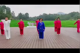 云屯生态体育公园康养晨练太极24式，八段锦，健身操。