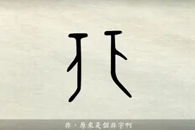 #漢字說故事之“非”字。《说文解字注》非：韋也。从飛下翄视频封面