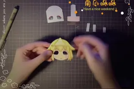 活动纸片人的眼睛活动教程#手工diy #绘画过程分享 #纸人  #手绘视频封面