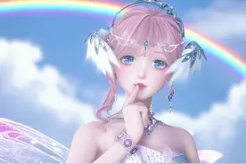 银夜莺集齐了真的可以召唤彩虹！#无限暖暖 #无限暖暖全球公测