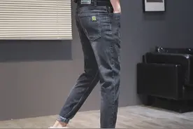 韩版烟灰色弹力修身男士青年26-27码矮个子xs号小脚牛仔裤潮视频封面