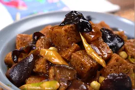 鲜甜多汁的四喜烤麸，这么做比肉都好吃#跟着抖音做美食视频封面