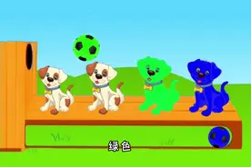 #早教 小狗汪汪叫，一起认颜色，0-3岁宝宝英语启蒙早教动画视频封面