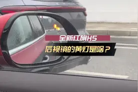 #旗愿新春 后视镜上有个黄灯这是啥呀？V哥干货分享！可好用啦