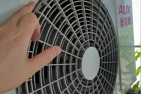 空调外机风扇转的很慢，不制冷，换风扇电机电容#空调风扇换电容