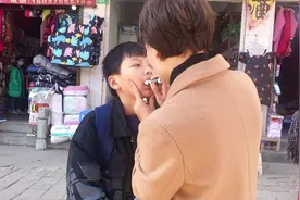 离婚9年，第一次来学校看儿子非要吃汉堡视频封面
