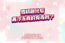雪糕融化后再冷冻真的有毒吗？#食品安全 #雪糕视频封面