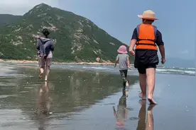 江门台山黑沙湾，距离广州不远，周末带带娃，晒晒太阳视频封面