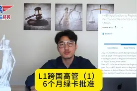 申请L1跨国高管绿卡时间线分享 #美国移民 #移民律师 #签证视频封面