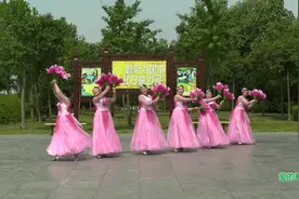 广场舞《爱的奉献》河南省信阳市平桥区彩虹健身队视频封面