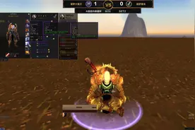 魔兽世界怀旧服，决斗俱乐部，术士战士第一场，恶魔术士决斗好强视频封面