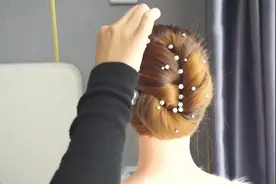 礼服的简单发型，漂亮发型，年轻时尚发型