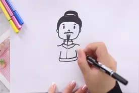 诗人杜牧简笔画画法步骤
