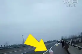 场面惹怒高速交警！货车抛锚用3刀卫生纸充当警示牌图片