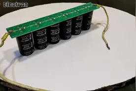 用12v 500F超级电容器运行汽车的300A起动器直流电动机实验