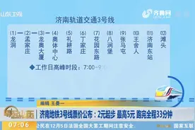爱了！济南地铁发布3号线发车时间、票价表，价格超优惠，来看看视频封面