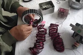 吴大哥改造汽车发电机 重新绕制线圈