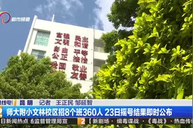 师大附小文林校区招8个班360人 23日摇号结果即时公布视频封面