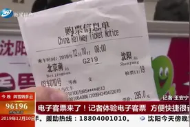 沈阳可以用电子客票了！记者亲身体验电子客票，方便快捷很省心视频封面