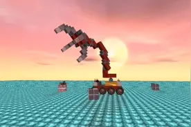 迷你世界我的最新制造机械爪车