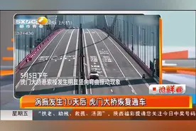 涡振抖动10天后，虎门大桥恢复通车，目前整体结构平稳|都市快报视频封面