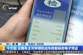 今天起 云南车主可申领机动车检验标志电子凭证视频封面