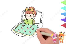 读书让精神世界更丰富，一分钟画出读书主题简笔画，真的很简单视频封面