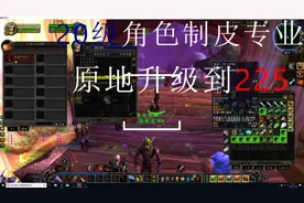 魔兽世界怀旧服20级角色制皮专业原地升级到225