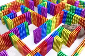 创意DIY-磁球手工制作仓鼠的大型迷宫，灵感来源生活，减压必看！