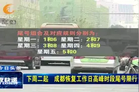 详细解读新措施：4月7日起，成都恢复工作日高峰时段尾号限行视频封面