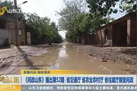 村内主干道泥泞不堪，山东省交通厅：派两路人马到现场，迅速整改视频封面