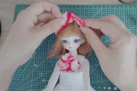 ‘手工激励月’纸艺娃衣制作，用卫生纸制作BJD娃娃的衣服