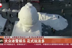 哈尔滨冰雪嘉年华松花江上造，2020个雪人沿江修建，形态各异视频封面