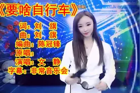 文静演唱《要啥自行车》，只要平平安安。快快乐乐的生活就行！