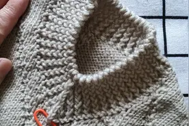 简约款，永不过时的一款男士斜纹背心编织教程十一，V领的编织