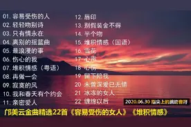 邝美云金曲精选22首《容易受伤的女人》《堆积情感》视频封面