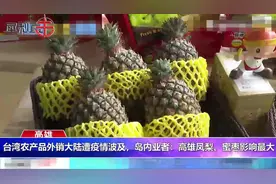 台湾农产品外销大陆因疫情受重创，业者：凤梨、蜜枣影响最大视频封面