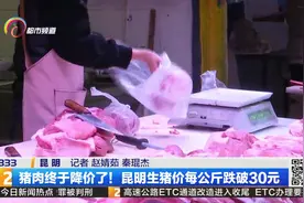 猪肉终于降价了！昆明生猪价每公斤跌破30元视频封面
