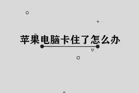 你知道苹果电脑卡住了怎么办吗，其实方法非常简单视频封面