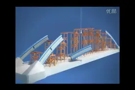 大跨度下承钢管混凝土提篮式系杆拱桥施工动画视频封面