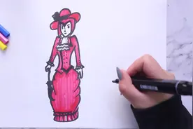 红夫人怎么画视频封面
