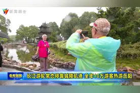 长江游轮常态停靠城陵矶港 全年10万游客热游岳阳图片