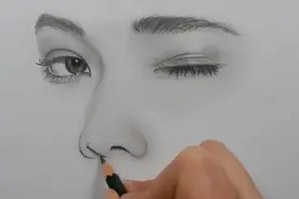 素描绝世美女，出神入化绘画技巧令人钦佩，超高绘画技巧令人咋舌视频封面