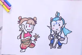 哪吒和敖丙怎么画视频封面