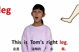身体篇 leg腿 牛津初高中小学少儿童英语单词和例句子 常荣